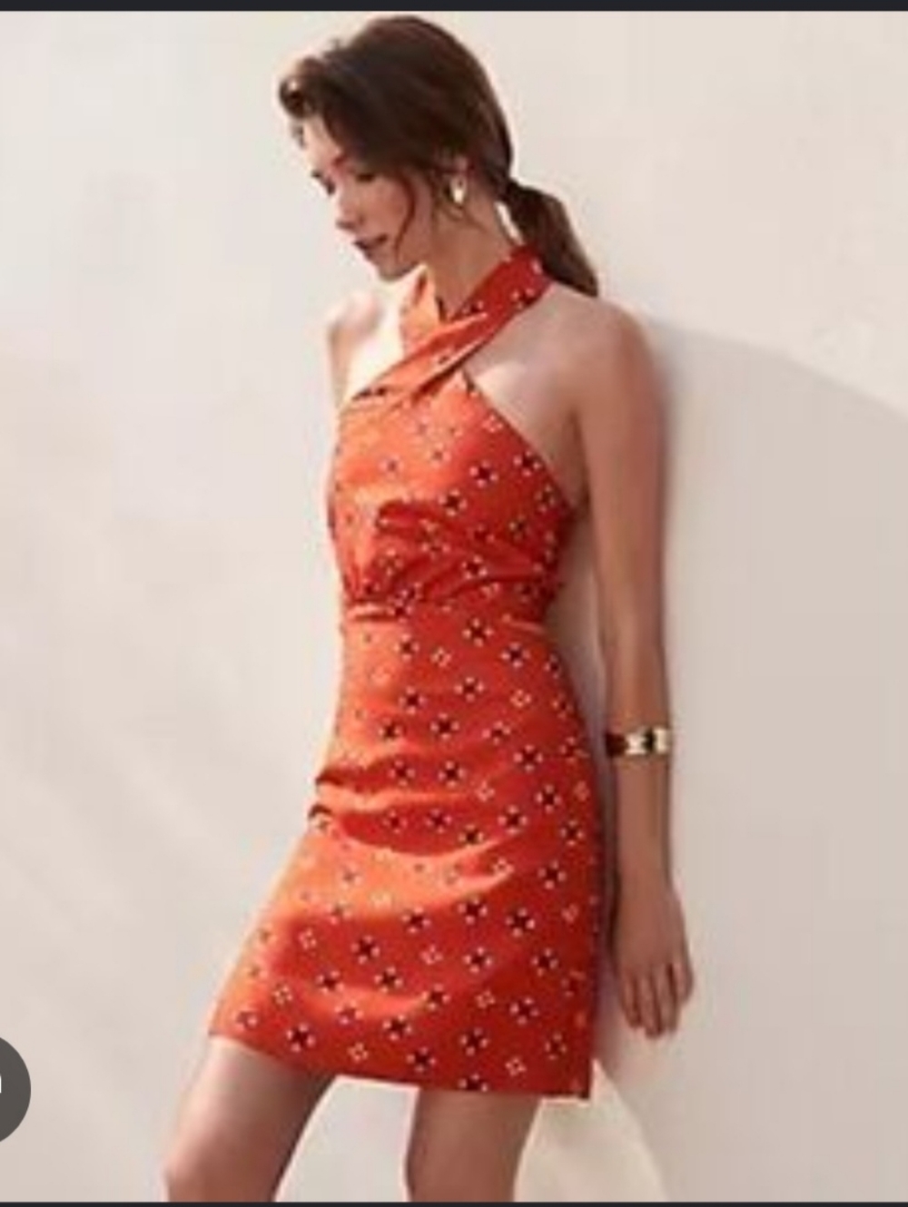 Loft NWT Orange Linen Dress